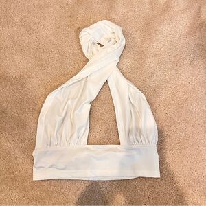 White Halter Top